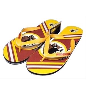 NFL Authentic Washington Redskins Flip Flops NWT